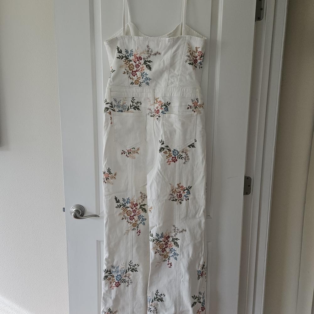 DRIFTWOOD White Floral Wide-Leg Jumpsuit - Picture 8 of 10